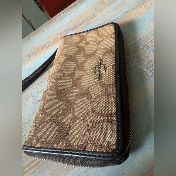 COACH Zippered Wristlet Wallet - Picture 2 of 12